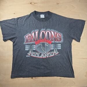Atlanta Falcons 1994 NFL Single Stich Grey Shirt Large USA Made Spectator Sports